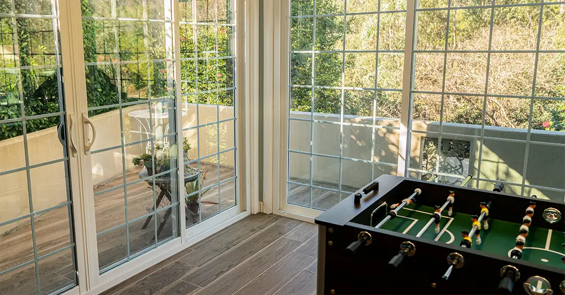 A Pymble home’s sunroom is protected with 3M window tinting.